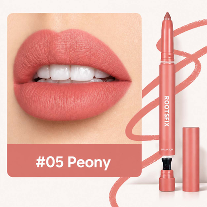 👄RootsFix 2-in-1 Matte Lip Crayon Lipstick & Liner