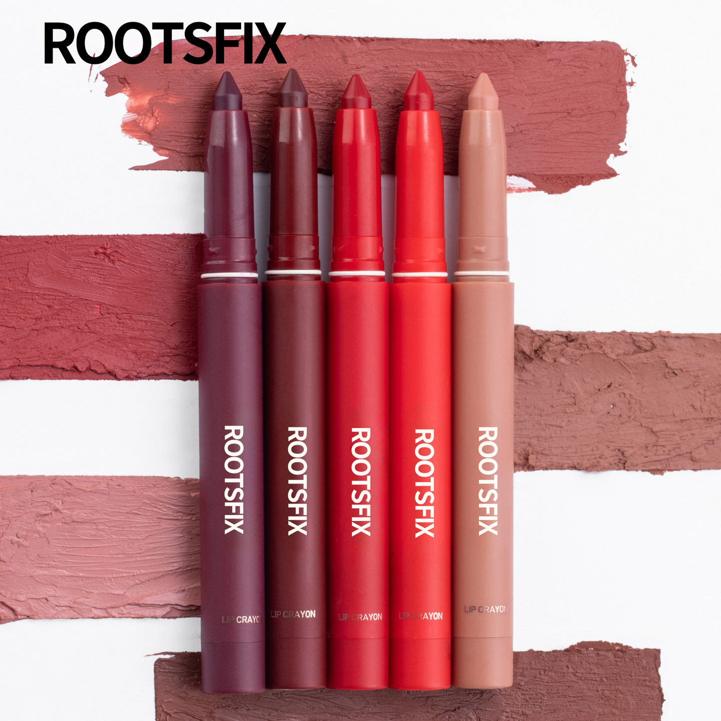 👄RootsFix 2-in-1 Matte Lip Crayon Lipstick & Liner