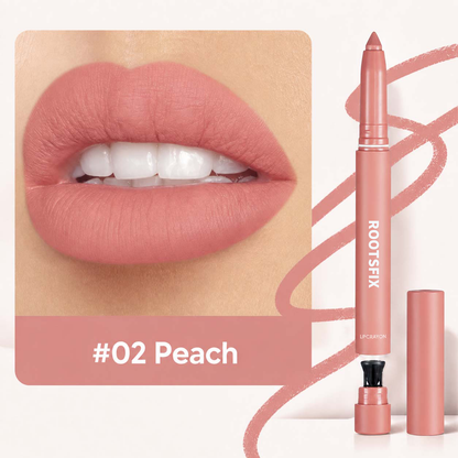 👄RootsFix 2-in-1 Matte Lip Crayon Lipstick & Liner